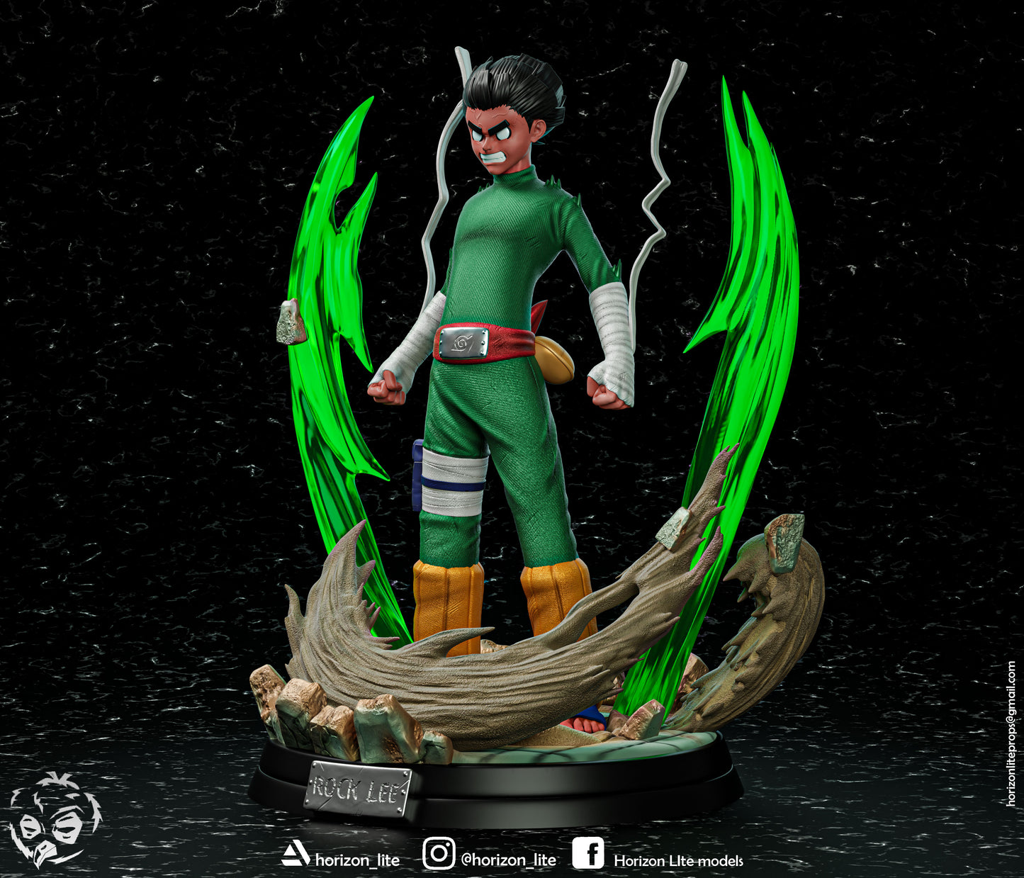 ROCK LEE NARUTO Prêt à Peindre/ Peint