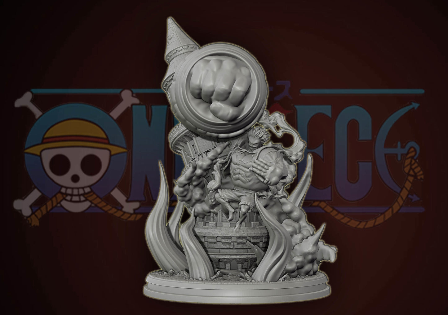 LUFFY GEAR 4 ONE PIECE Prêt à Peindre/ Peint