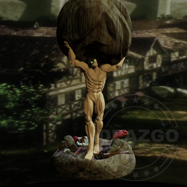 EREN TITAN SHINGEKI Prêt à Peindre/ Peint
