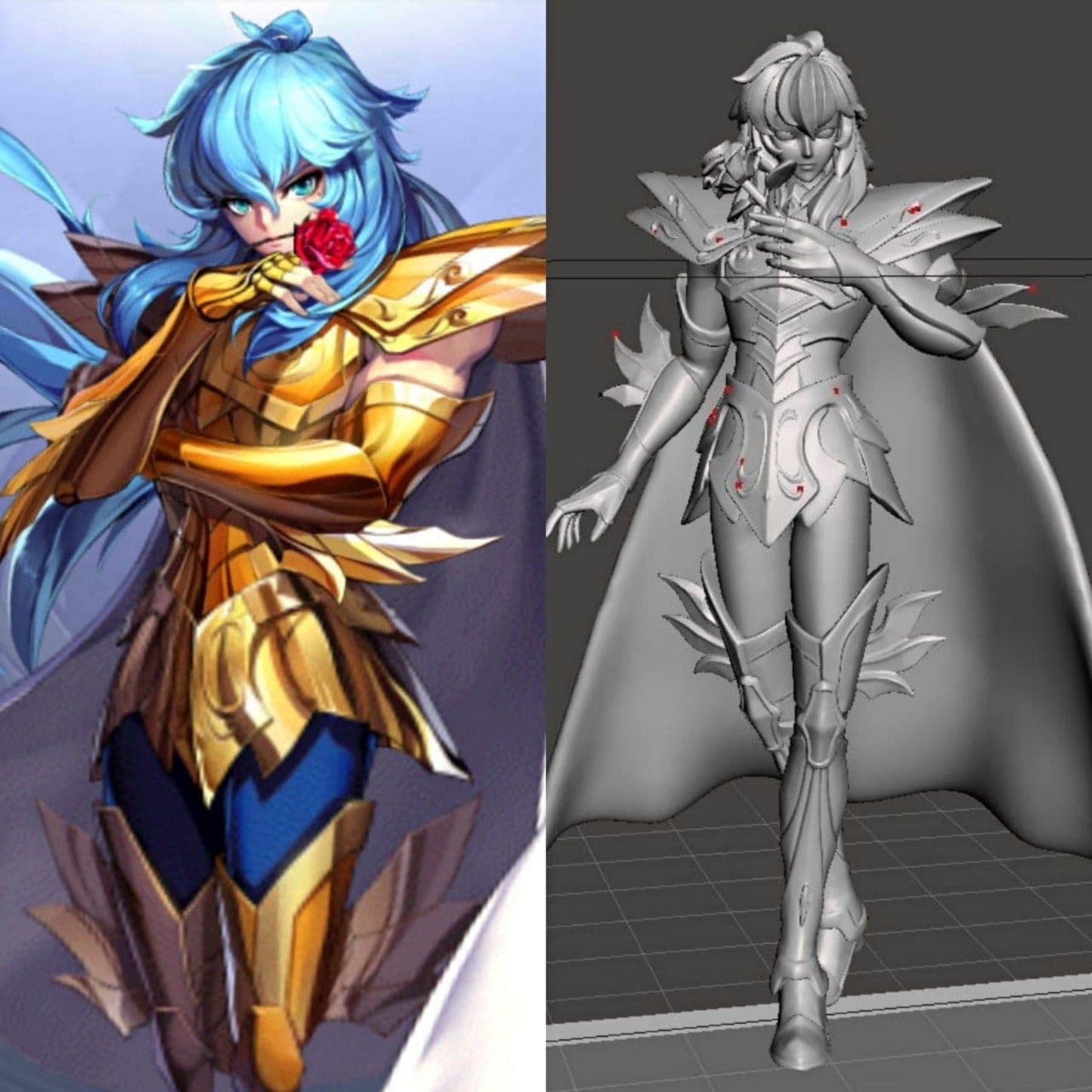 APHRODITE SAINT SEIYA Prêt à Peindre/ Peint