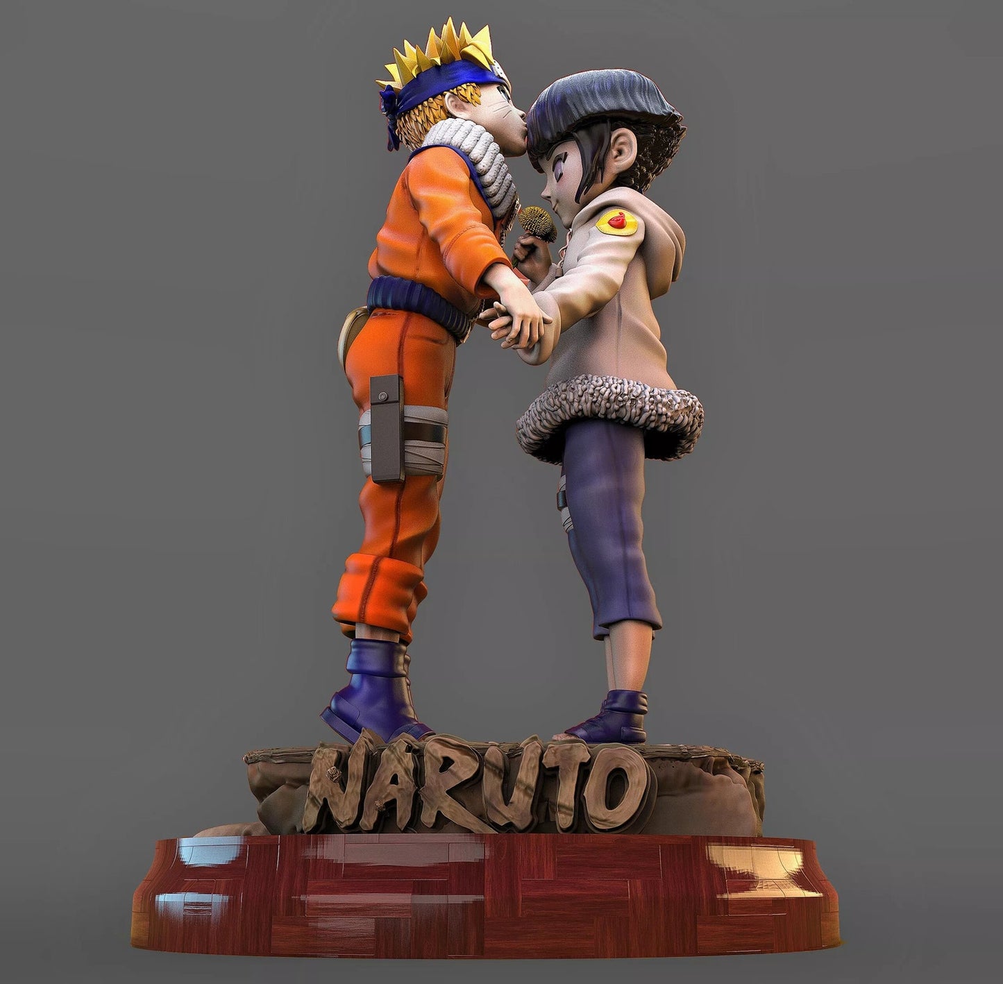 NARUTO X HINATA Prêt à Peindre/ Peint