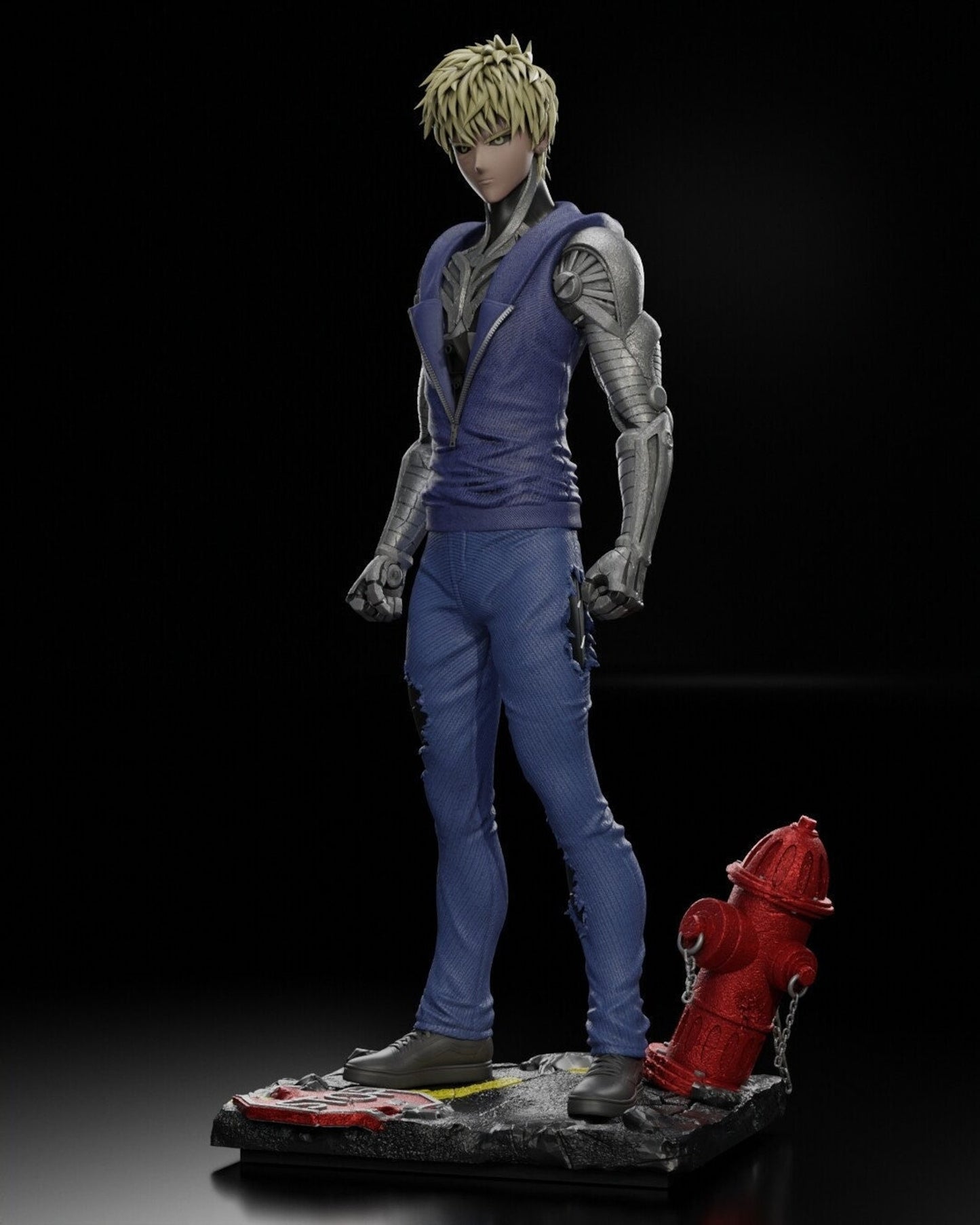 GENOS ONE PUNCH MAN Prêt à Peindre/ Peint