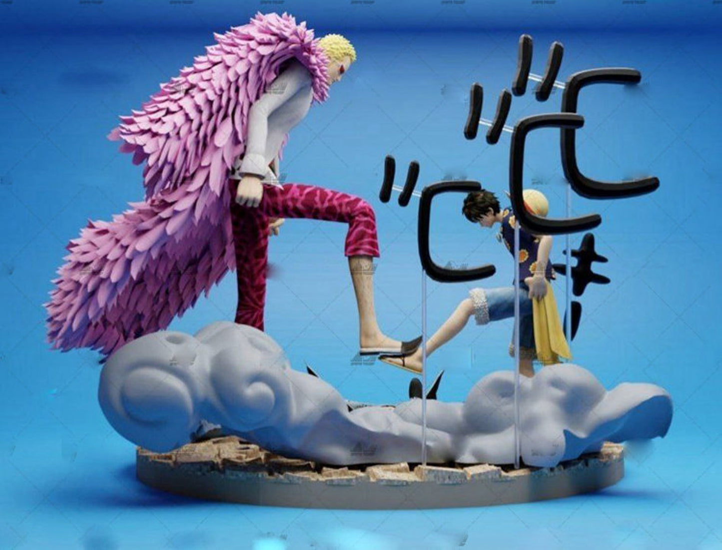 DOFLAMINGO X LUFFY ONE PIECE Prêt à Peindre/ Peint