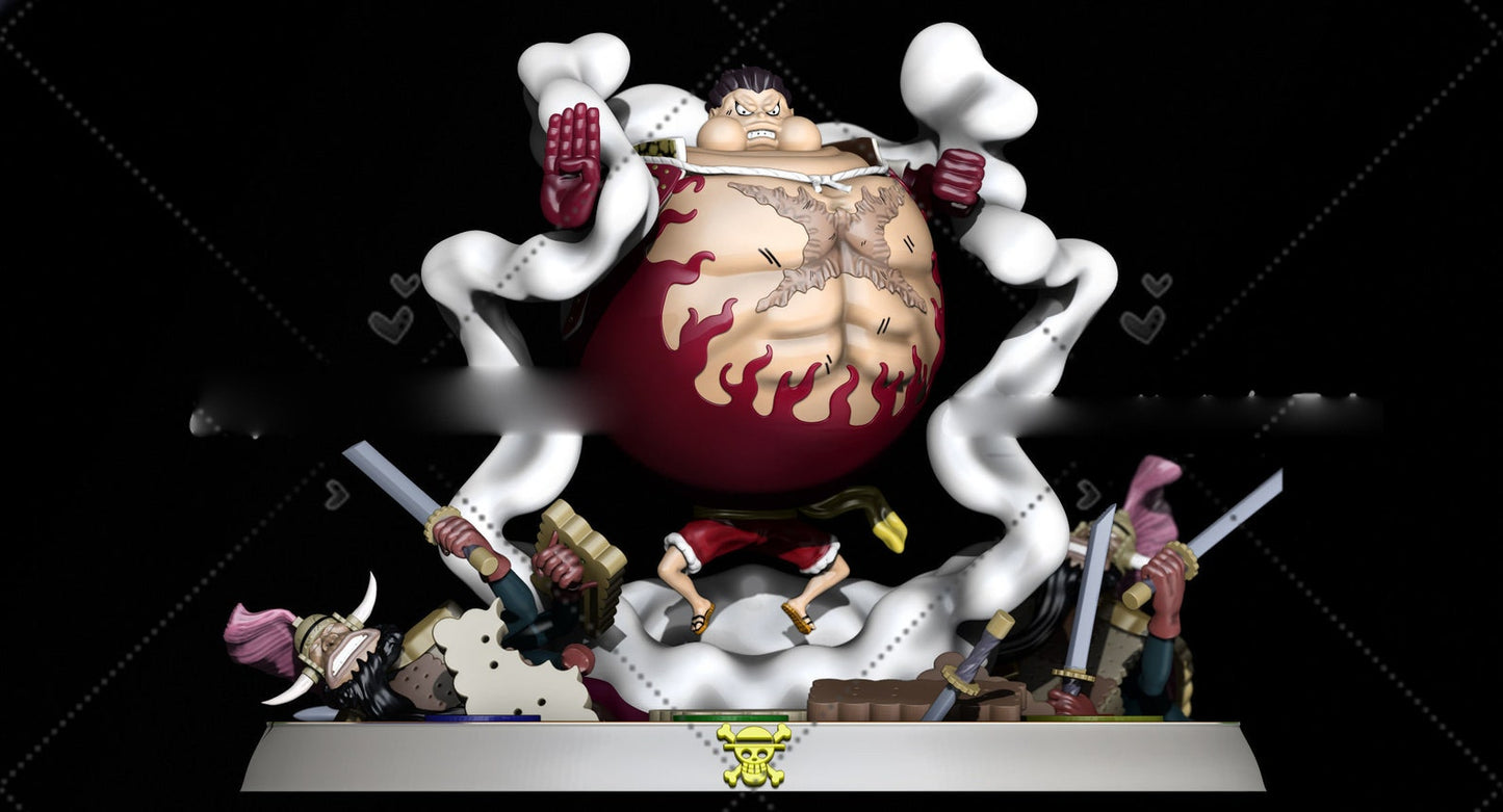 LUFFY TANK MAN ONE PIECE Prêt à Peindre/ Peint