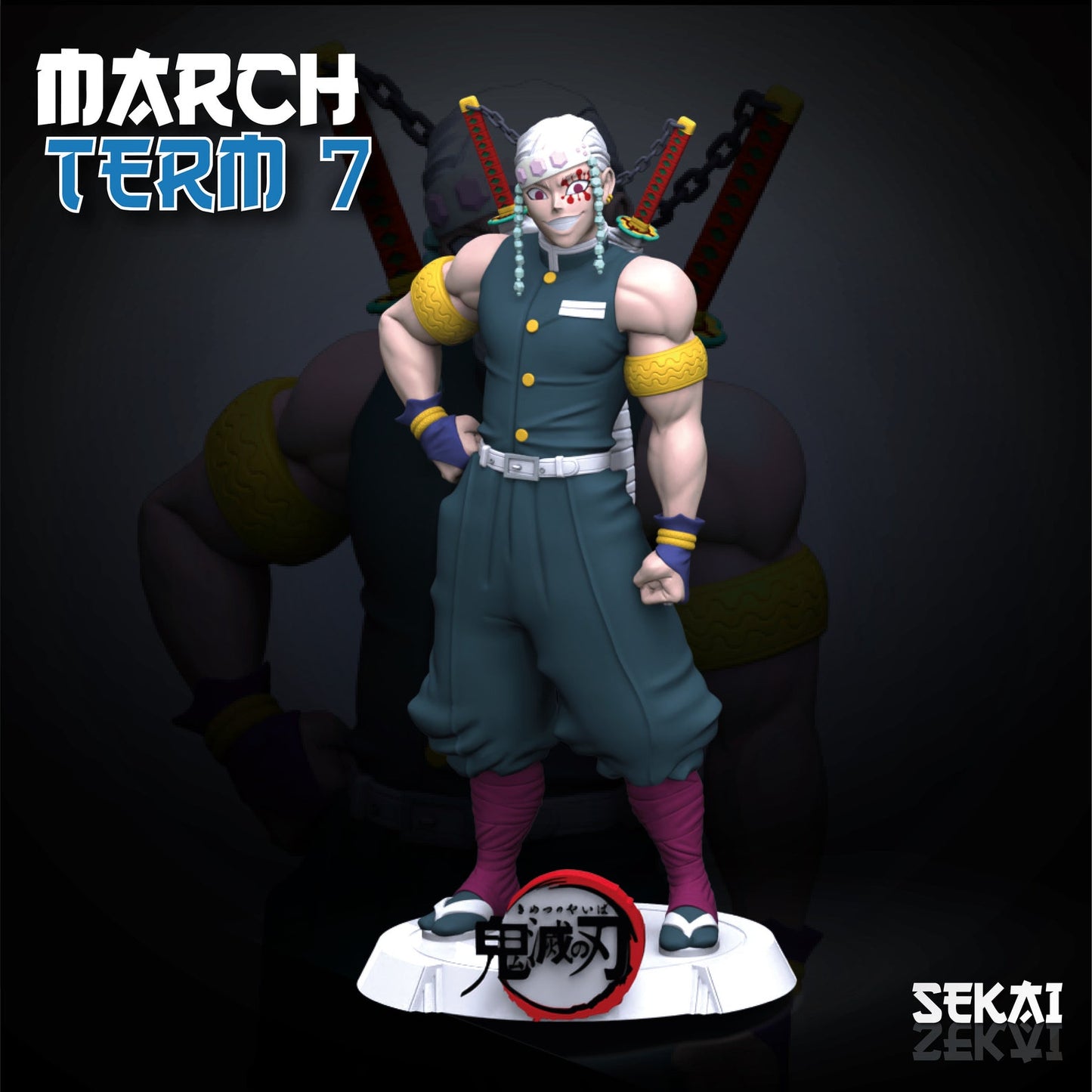 UZUI TENGEN DEMON SLAYER Prêt à Peindre/ Peint