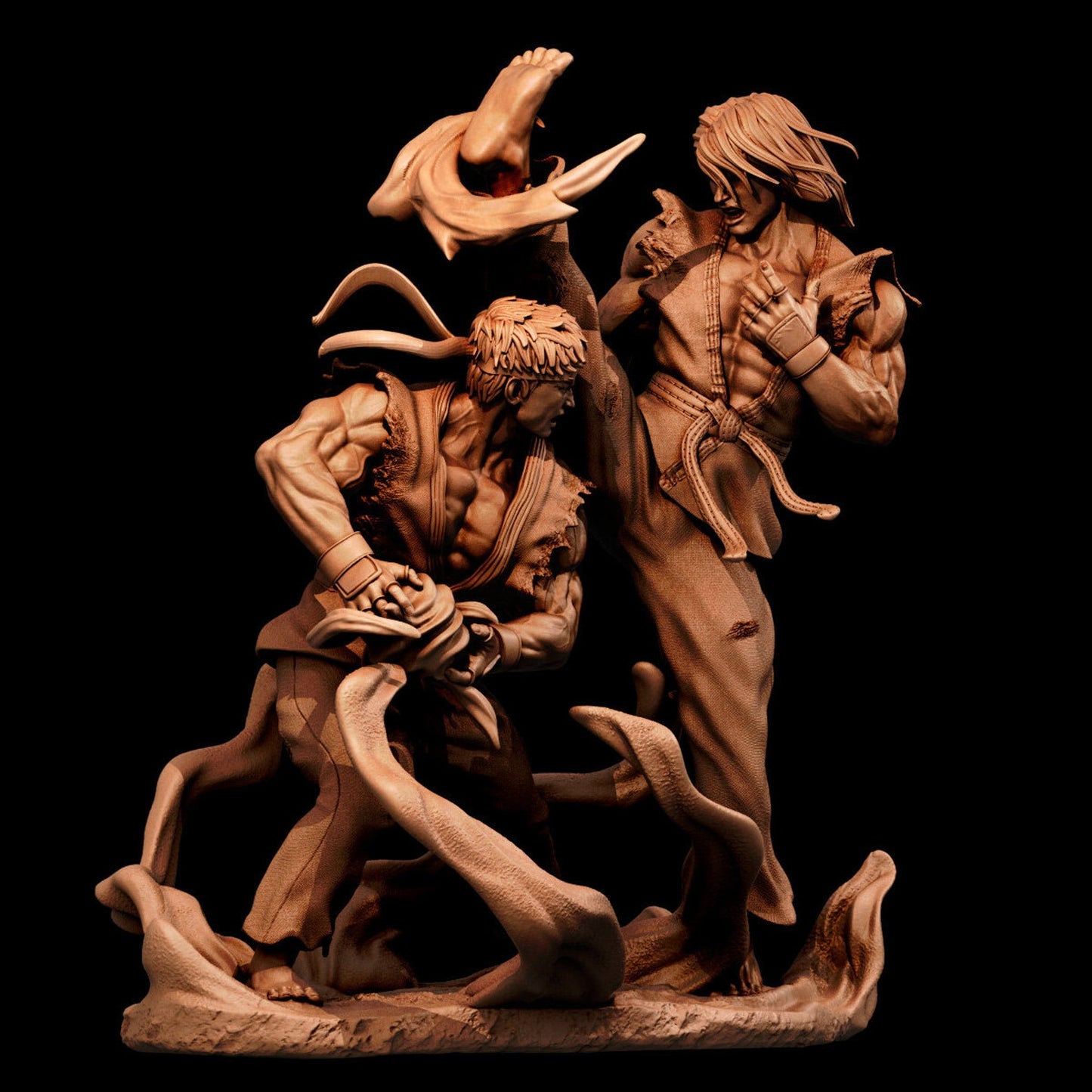 KEN X RYU STREET FIGHTER Prêt à Peindre/ Peint