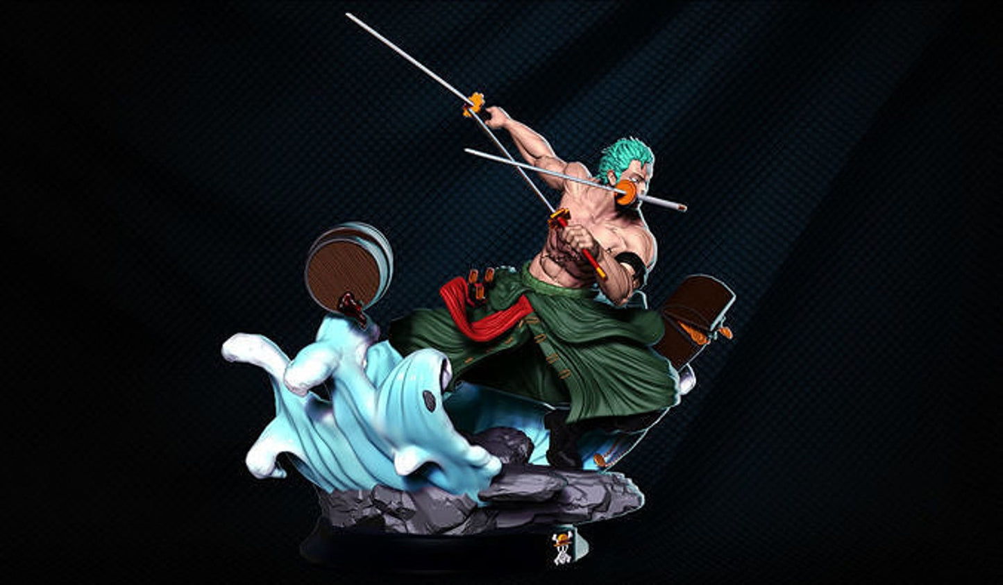 ZORO ONE PIECE Prêt à Peindre/ Peint