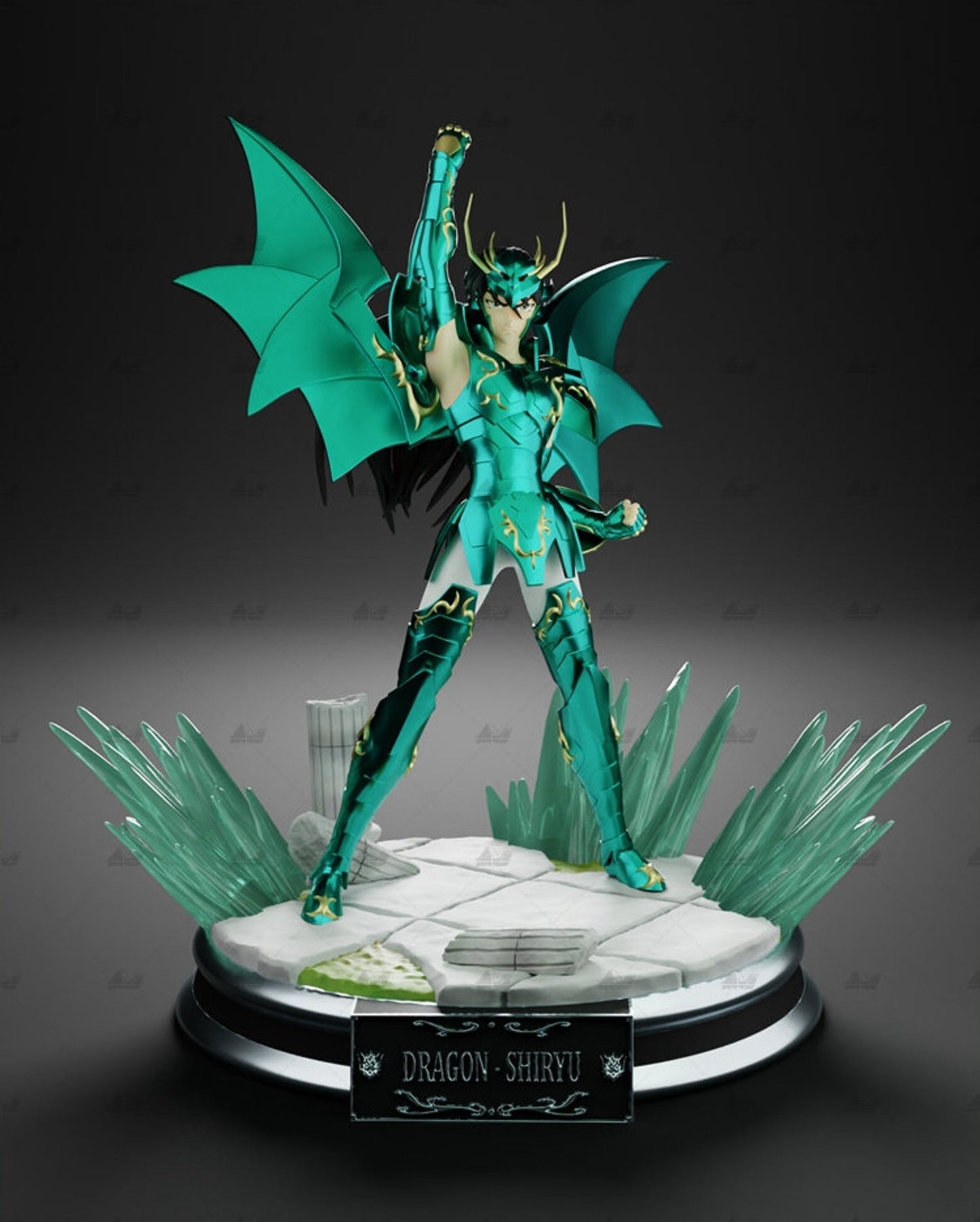 SHIRYU ARMURE DIVINE SAINT SEIYA Prêt à Peindre/ Peint