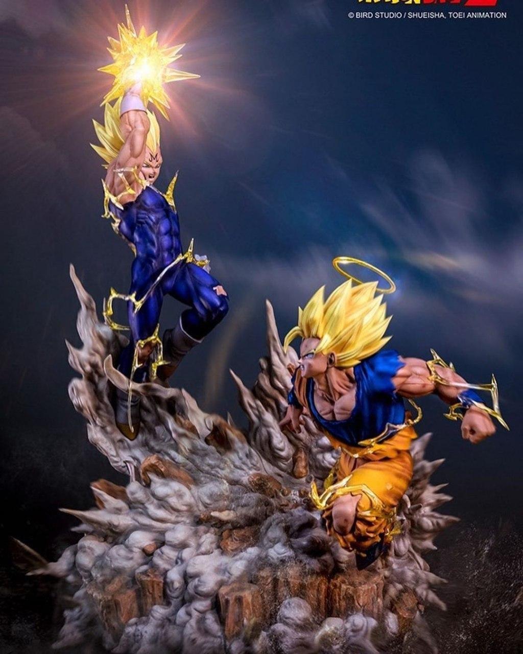 GOKU VS VEGETA DBZ Prêt à Peindre/ Peint