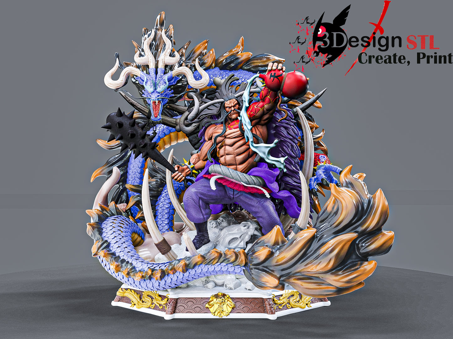 KAIDO ONE PIECE Prêt à Peindre/ Peint