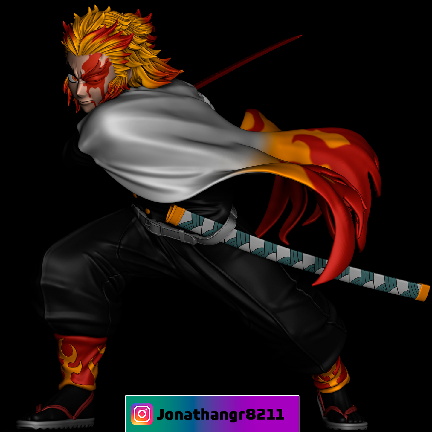 RENGOKU DEMON SLAYER Prêt à Peindre/ Peint